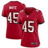 NIKE NIKE DEVIN WHITE RED TAMPA BAY BUCCANEERS GAME PLAYER JERSEY,67NW-TBGH-8BF-2NL