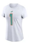 Nike Tua Tagovailoa Miami Dolphins Name & Number T-shirt In White