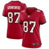 NIKE NIKE ROB GRONKOWSKI RED TAMPA BAY BUCCANEERS GAME JERSEY,67NW-TBGH-8BF-2NS