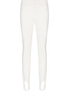 Moncler Technical Stretch Ski Stirrup Pants In Weiss