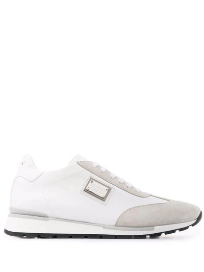 Philipp Plein Logo-plaque Sneakers In Weiss