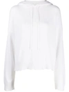 Rta Distressed-finish Cotton Hoodie In Weiss