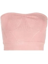 RTA STRAPLESS CROPPED TOP
