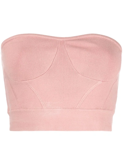 RTA STRAPLESS CROPPED TOP