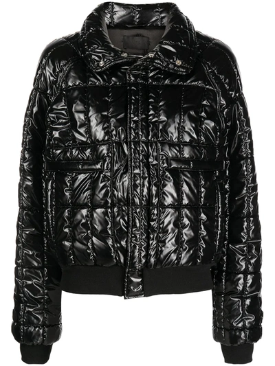 Rta Quilted Padded Jacket In Schwarz