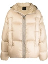 Givenchy 4g Down-padded Puffer Jacket In Braun