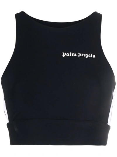 Palm Angels 黑色 Training 运动上装 In Black