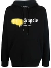 PALM ANGELS LOGO-PRINT DRAWSTRING HOODIE