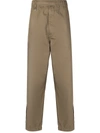 Izzue Straight-leg Chino Trousers In Braun