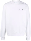 Off-white Caravaggio Graphic-print Sweatshirt In Weiss