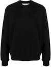 Off-white Off White Man 's Black Cotton Sweatshirt With Diag Print In Schwarz