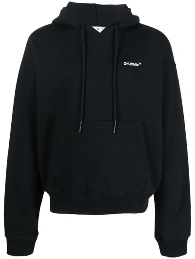 Off-white Caravaggio Arrow Over Hoodie In Black