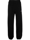 Off-white Wave Outline Diag Slim Sweatpants In Schwarz