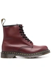 Dr. Martens' Vintage 1460 Leather Ankle Boots In Rot
