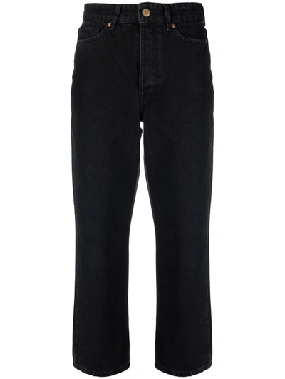 By Malene Birger Black Stellen Jeans In Schwarz