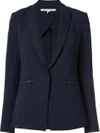Veronica Beard Zip Pocket Blazer In Blue