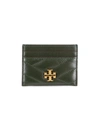 Tory Burch Kira Chevron Leather Card Case In Sycamore