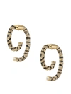 DEMARSON WOMEN'S LUNA 12K GOLD-PLATED, ENAMEL & CRYSTAL SWIRL EARRINGS,400015141059
