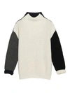 FRAME WOMEN'S OVERSIZED COLORBLOCKED WOOL SWEATER,400015380765