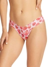 HANKY PANKY STRAWBERRY LOW-RISE THONG,400015438552