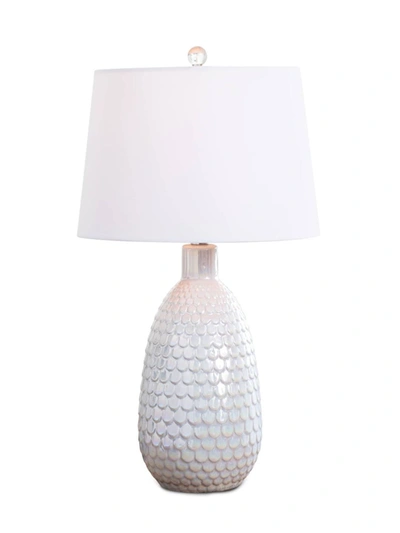 Regina Andrew Coastal Chic Living Glimmer Ceramic Table Lamp In White