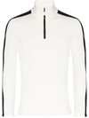 Fusalp Mens Neige Alpille Half-zip Stretch-jersey Top L In Weiss