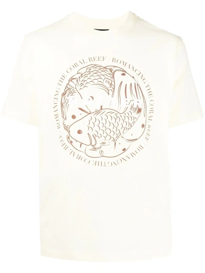 Botter Graphic-print Organic Cotton T-shirt In Yellow