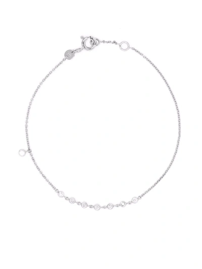 White Bird Clarisse Rich 18kt White Gold Diamond Bracelet In Silber