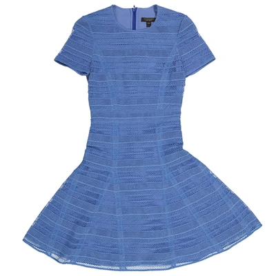 Burberry Ladies Dusty Bluebell Short-sleeve Mesh Dress