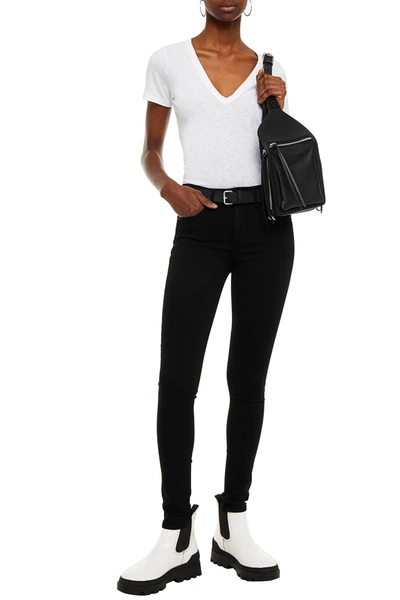 Rag & Bone Mid-rise Skinny Jeans In Black