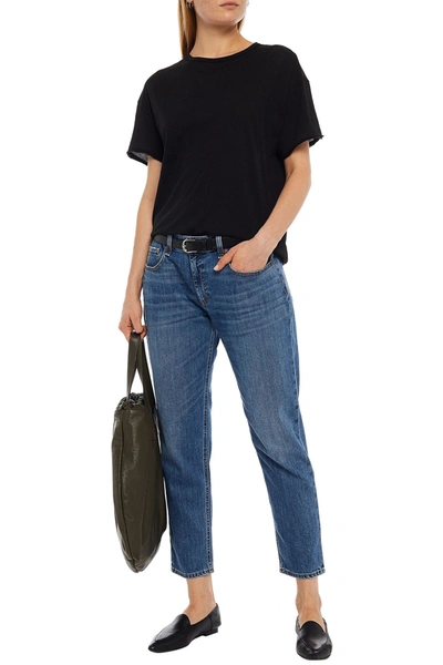 Rag & Bone Organic Pima Cotton-jersey T-shirt In Black
