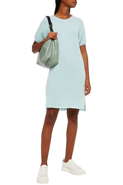 American Vintage Brushed Knitted Dress In Turquoise