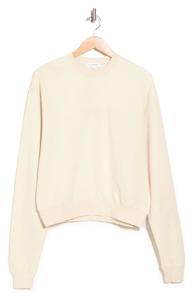Good American Boyfriend Pullover Sweatshirt In Bone001
