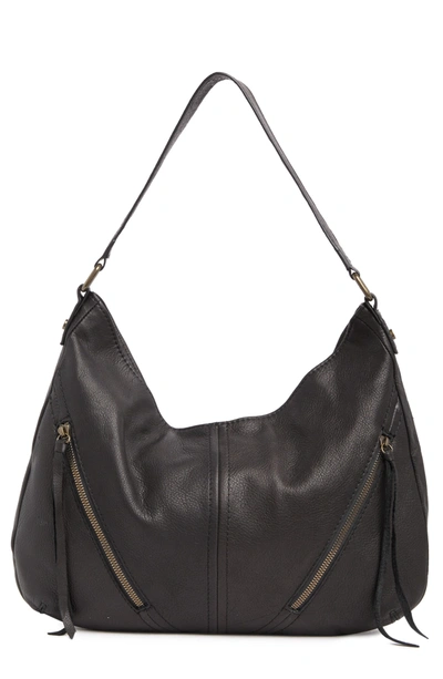 American Leather Co. Ripley Leather Hobo Bag In Black