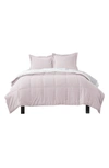 Ienjoy Home Treat Yourself To The Ultimate Down Alternative Reversible 3-piece Comforter Set In Blush/white