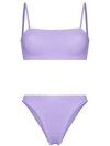Hunza G Gigi Crinkle Two-piece Bikini Set In Neutrals