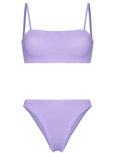 Hunza G Gigi Crinkle Two-piece Bikini Set In Neutrals