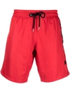 Philipp Plein Logo-print Swimming Shorts In Red