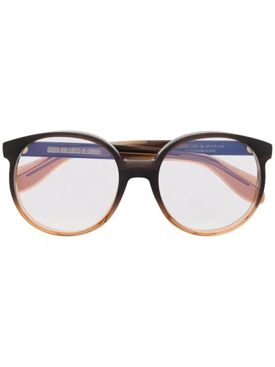 Cutler And Gross Gradient-effect Glasses In Brown