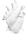 Seletti White Love In Bloom Porcelain Vase In White