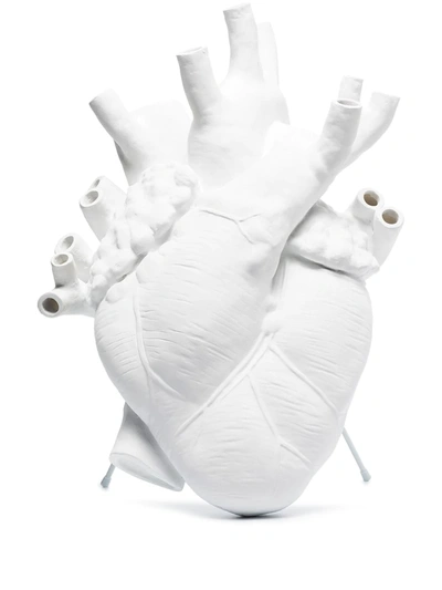 Seletti White Love In Bloom Porcelain Vase