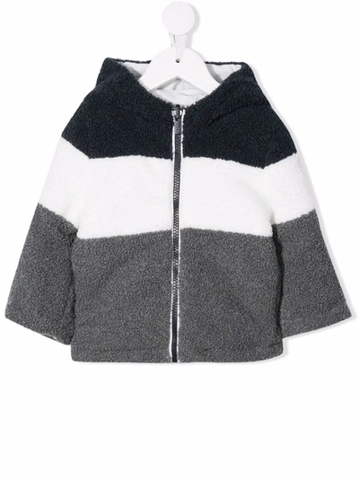 Ciesse Piumini Junior Babies' Reversible Hooded Jacket In Grey