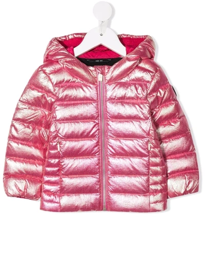 Ciesse Piumini Junior Babies' High-shine Padded Coat In Pink