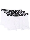 OFF-WHITE LOGO裤腰四角裤（三件装）