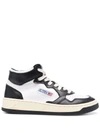 Autry High-top Lace-up Sneakers In White