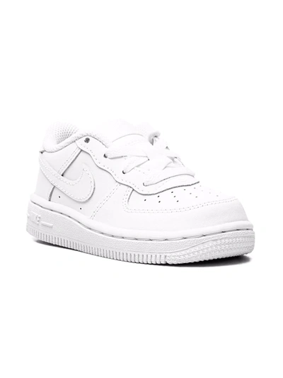 Nike Kids' Air Force 1 Low "white On White" Sneakers