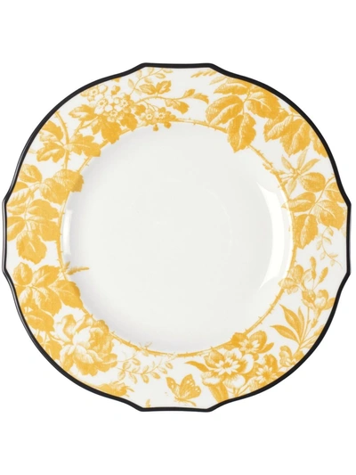 Gucci Herbarium Dinner Plate In White