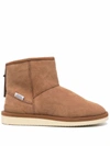 SUICOKE SHEARLING ANKLE BOOTS