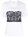 Alexander Mcqueen T-shirt Alexander Mc Queen Clothing Black In White