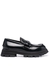 ALEXANDER MCQUEEN RIDGED LEATHER LOAFERS